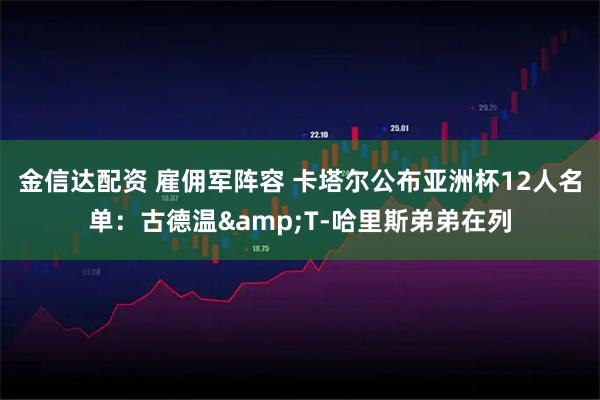 金信达配资 雇佣军阵容 卡塔尔公布亚洲杯12人名单：古德温&T-哈里斯弟弟在列
